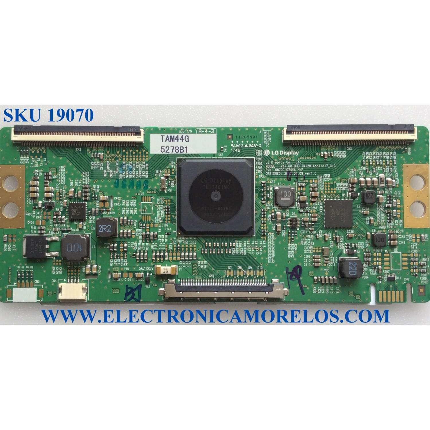 T-CON / LG 6871L-5278B / 6870C-0744A / 5278B / PANEL LC600EGE (FK)(M5) / MODELOS 60UJ7700-UA.BUSYLJR / 60UJ7700